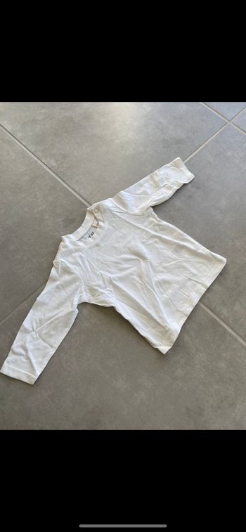 Tee shirt manches longues Coton organic mixte 3 mois