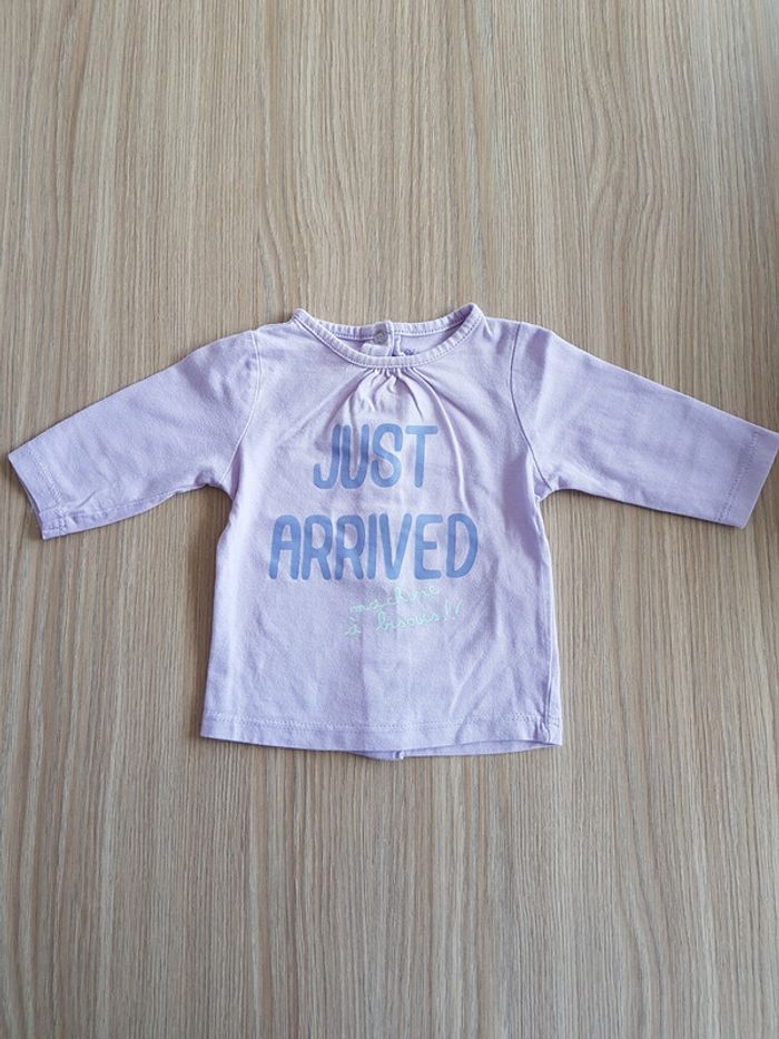 tee shirt longue manche 3 mois