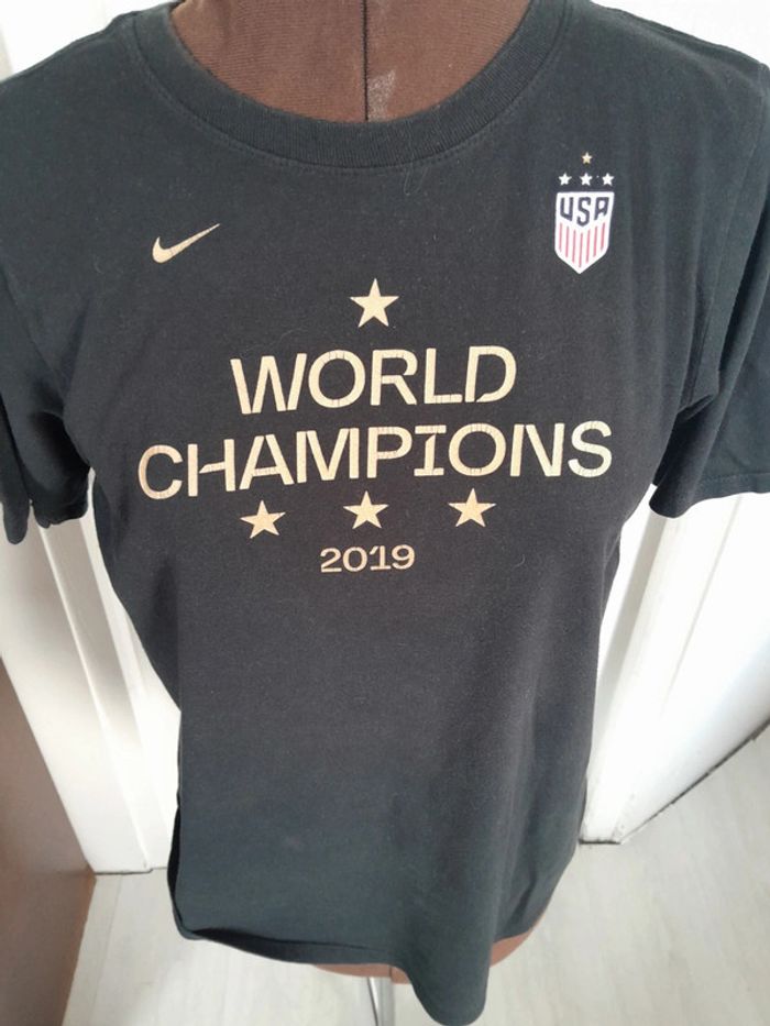 Tee shirt Us nike tee Word champions usa - photo numéro 2