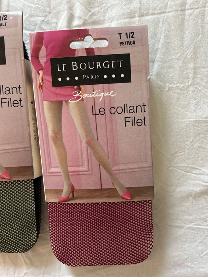 2 paires de collants un cobalt 1 petrus taille 1/2 - photo numéro 3