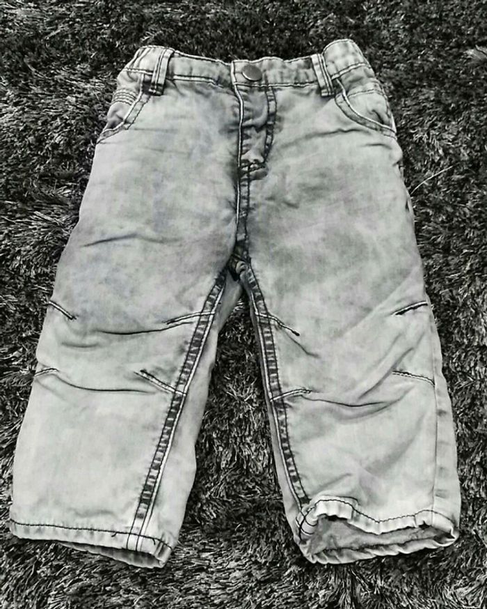 Pantalon jean doublé - 9 mois