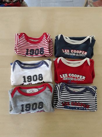 Lot de Bodies manches courtes 3 mois