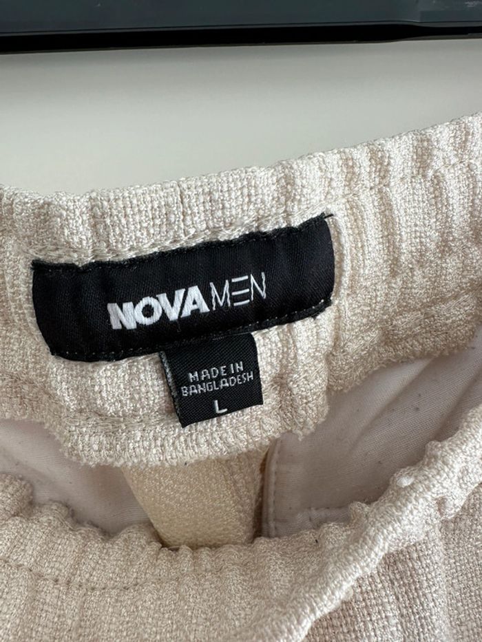 Pantalon beige joggers homme taille L - fashion nova très bon état - photo numéro 3
