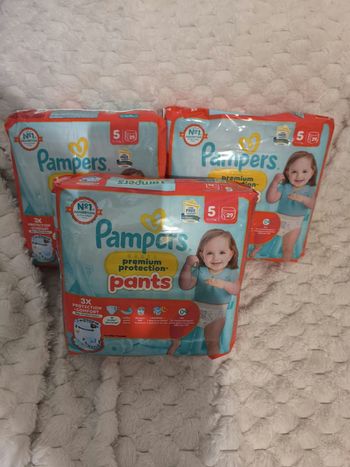 Pampers premium pants T5 - (29*3) 87 couches culottes