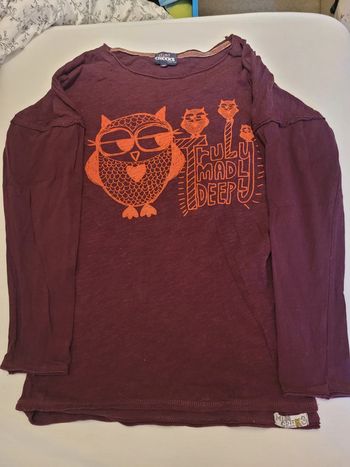 Top manches longues chouette