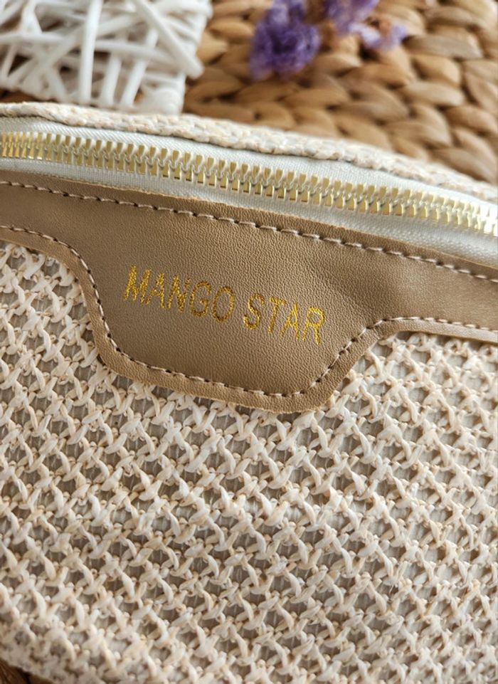 Sac banane tressé paille beige - photo numéro 7