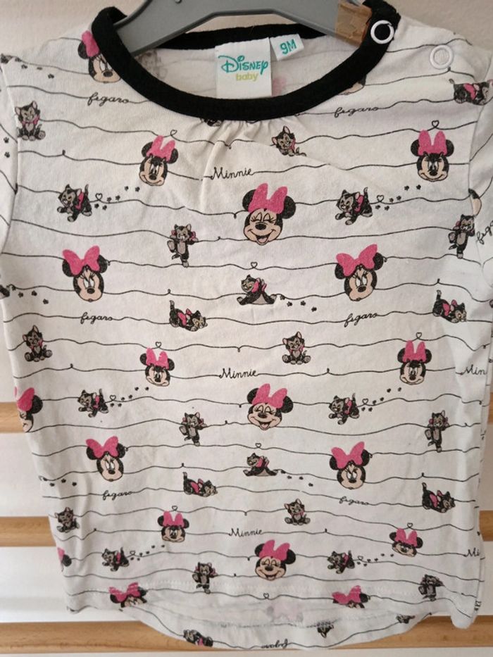 T-shirt manche longue disney baby minnie - photo numéro 2