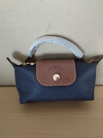 Mini sac Longchamp bleu 