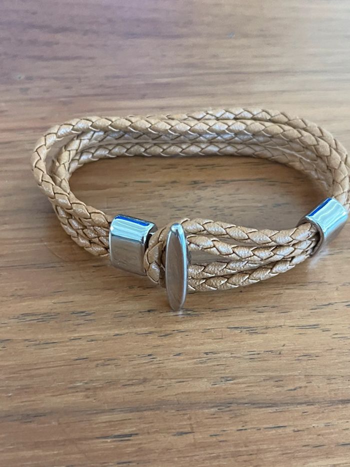 Bracelet homme beige