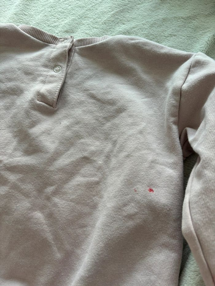 Pull rose intérieur molletonné - photo numéro 5