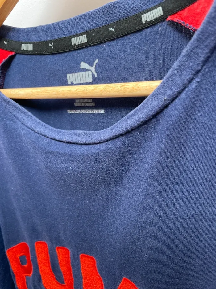 Long sleeves t-shirt Puma vintage fully embroided logo Mens XXL - photo numéro 5