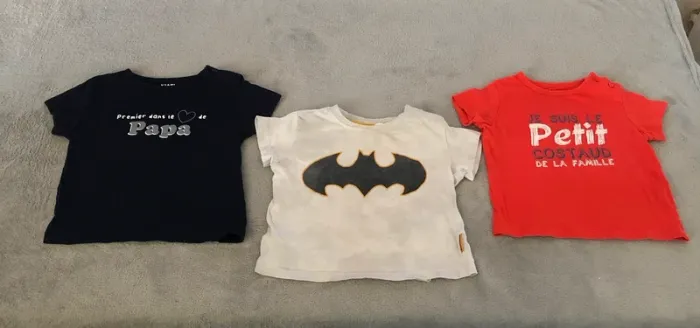 Lot t-shirt manches courtes garçon