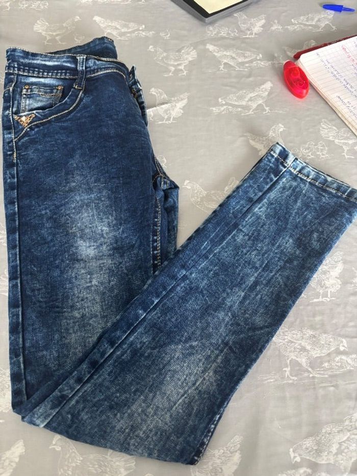 Pantalon skinny à noeud ado