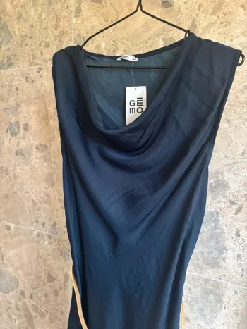 Robe longue bleue marine Gemo