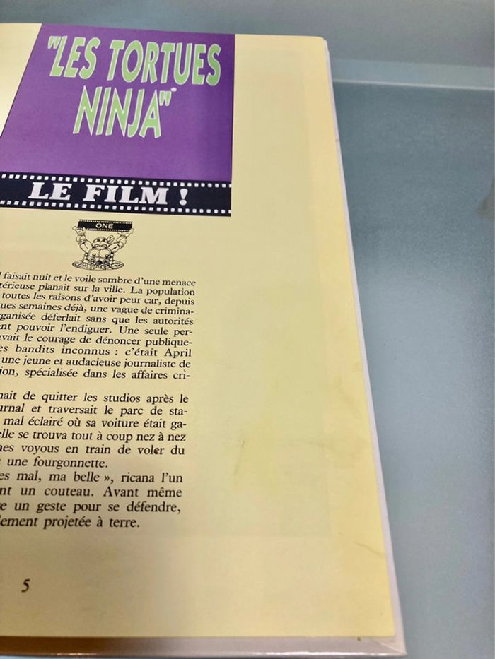 Livre TMNT Les Tortues Ninja, le livre du film 1991. - photo numéro 12