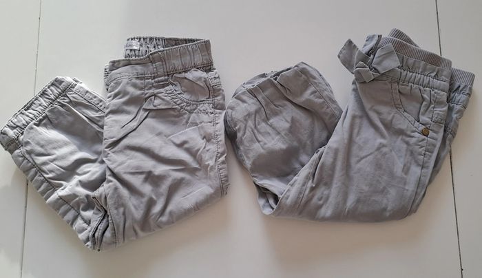 Lot de 2 pantalons fille Kiabi 18 mois