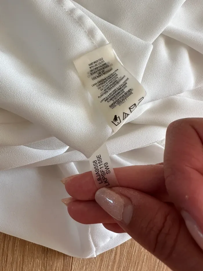 Blouse Karl Lagerfeld blanche taille 36 - photo numéro 7