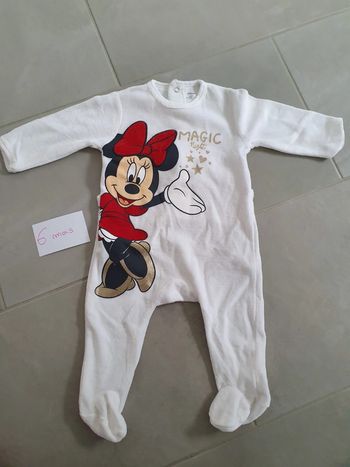 Pyjama velour Minnie, 6 mois