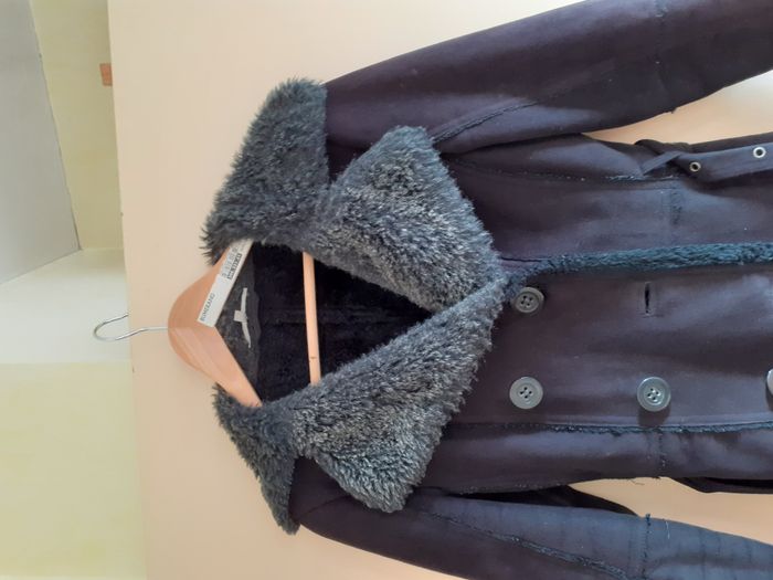 Etam - Manteau Long Hiver Col fourré - Noir - T36 - photo numéro 6