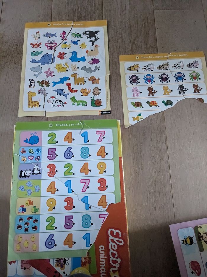 Lot de livres enfant avec pop up, neuf et electro animaux nathan offert - photo numéro 6