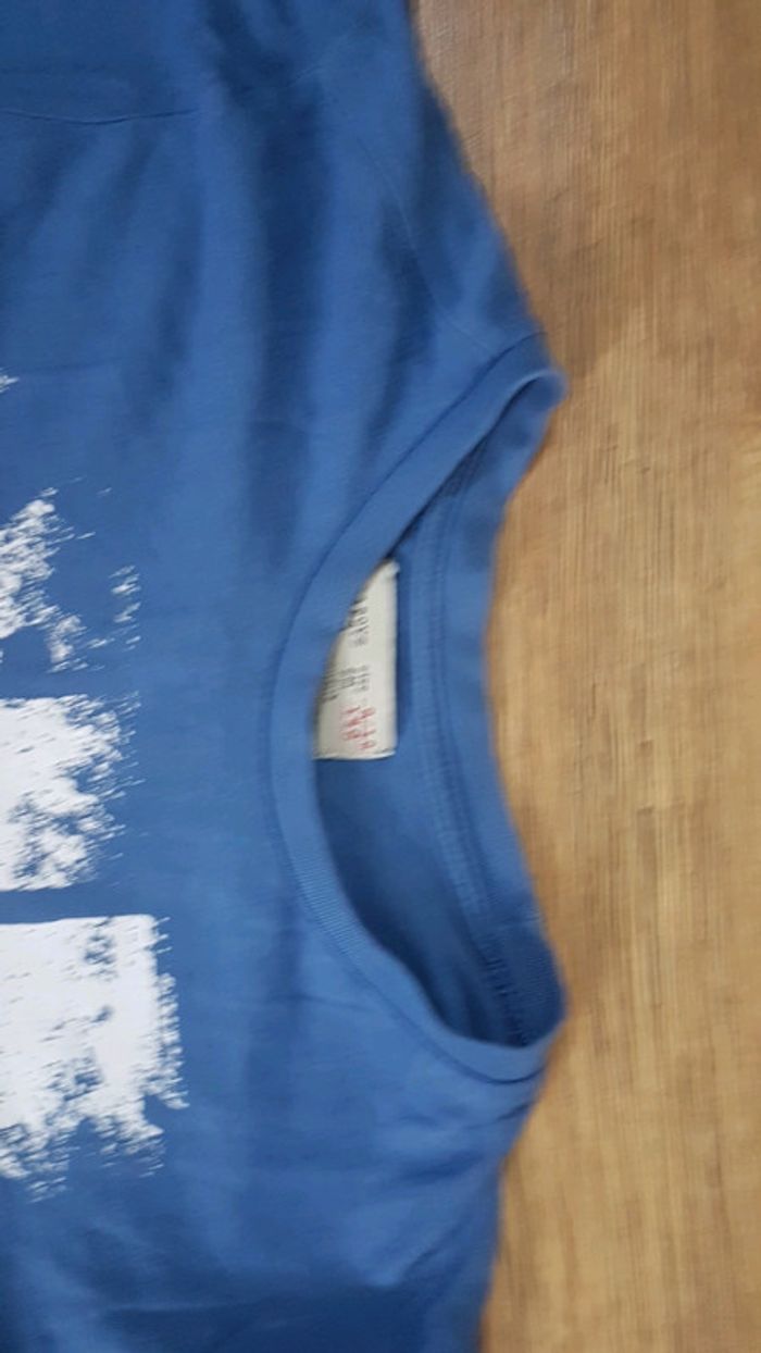 Tee shirt 9 10 ans zara bleu - photo numéro 2