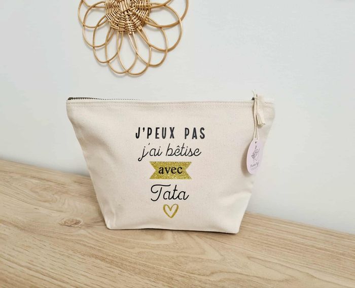 Pochette en coton personnalisée