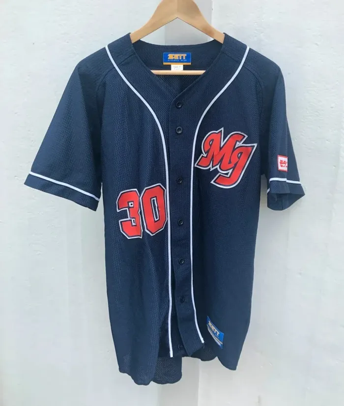 Zett rare Maillot japanese baseball jersey Japan Mens L