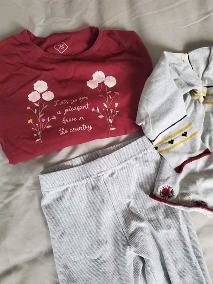 🌴 Ensemble fille gilet legging et t-shirt manche longue - photo numéro 2