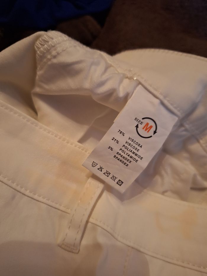 Jeans huile blanc casse Mino du sud taille M neuf - photo numéro 10