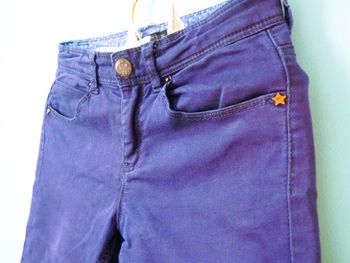 Pantalon Fille IKKS collection jean slim fit 14 ans Bleu marine TBE