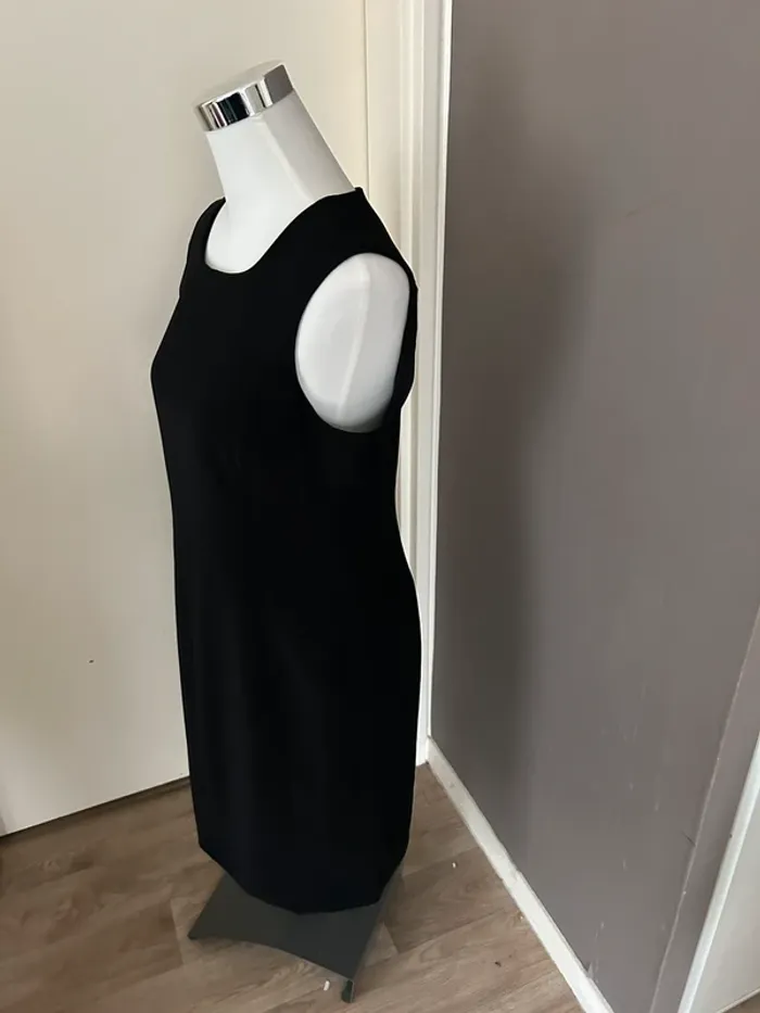 Amandine robe d’hiver noire sans manches femme, taille 40 - photo numéro 2