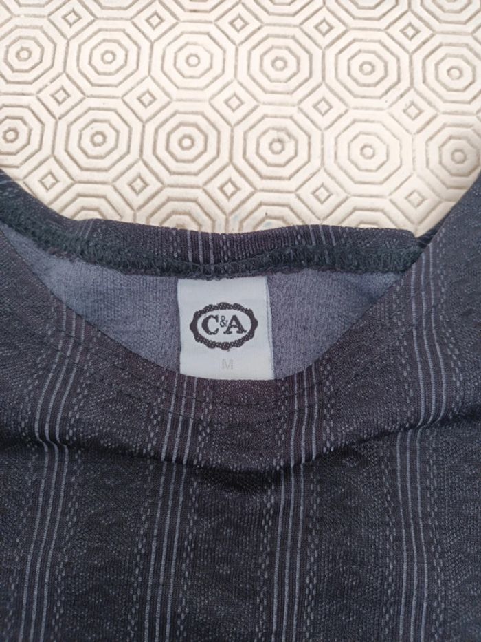Tee-shirt C&A T 38/40 noir - photo numéro 4