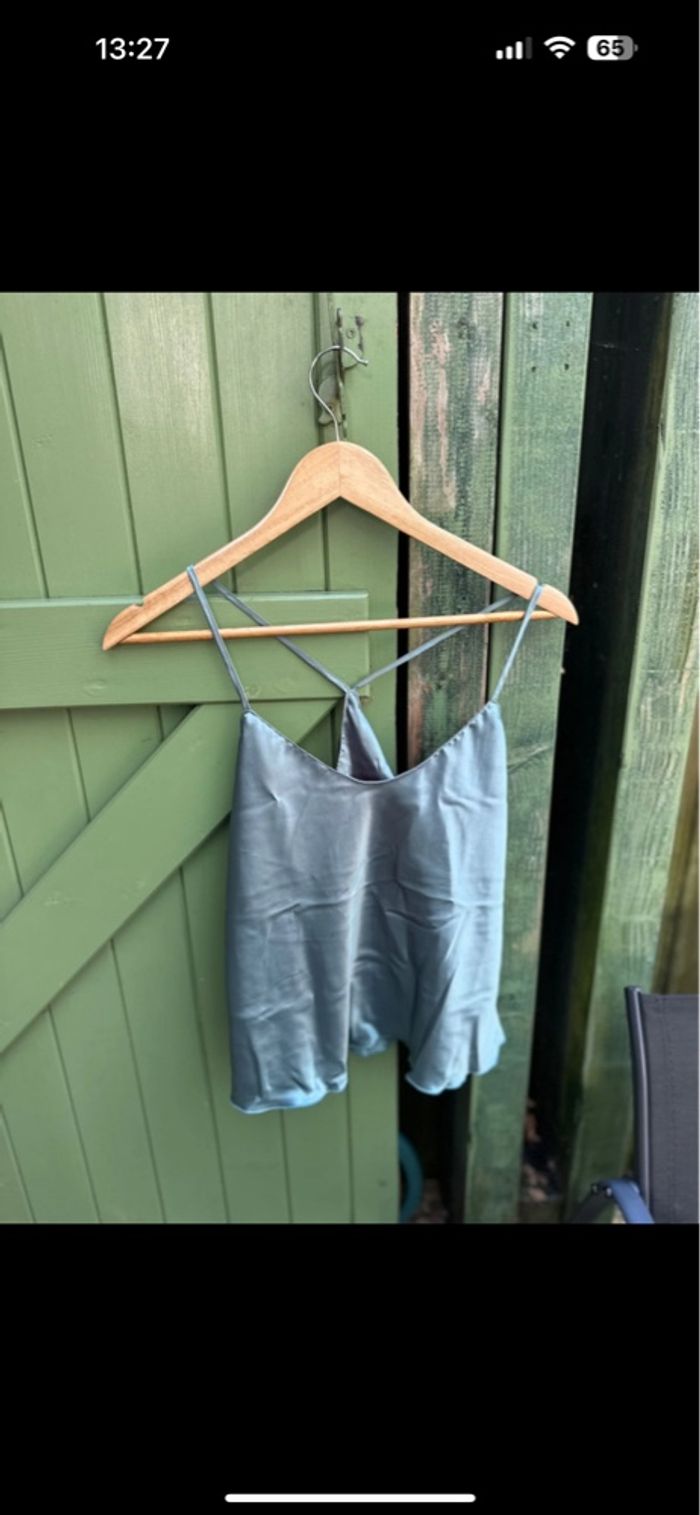 Pyjama et peignoir vert - photo numéro 3