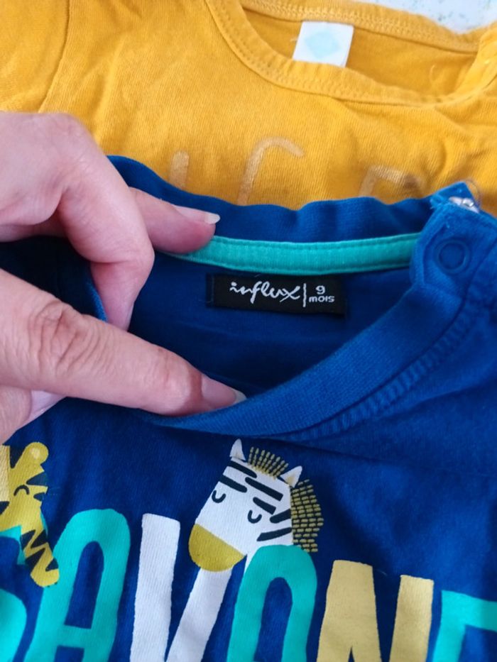 Lot tshirt 9mois - photo numéro 5
