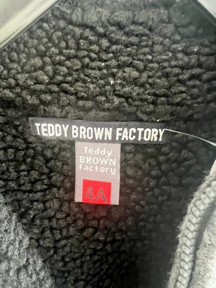Gilet polaire Teddy brown Factory gros bleu - photo numéro 8