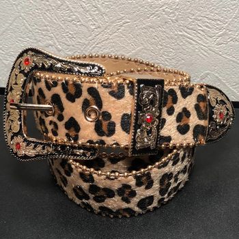 Ceinture tendance Léopard Beige marron neuve