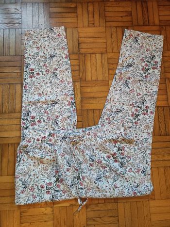 Pantalon fluide fleuri Le temps des cerises taille L