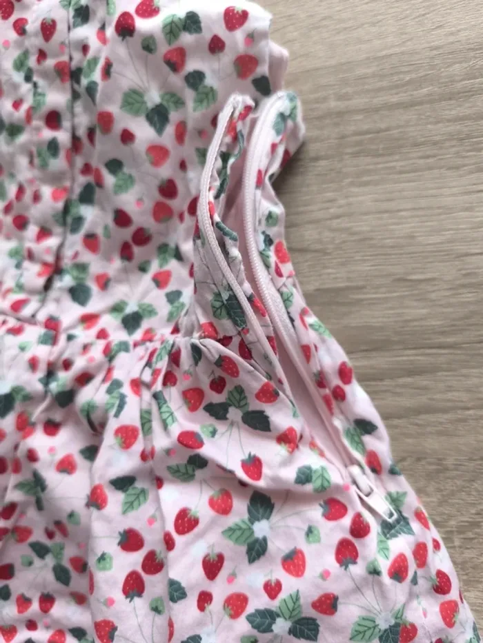Robe thème fraise col sergent major 4 ans - photo numéro 8