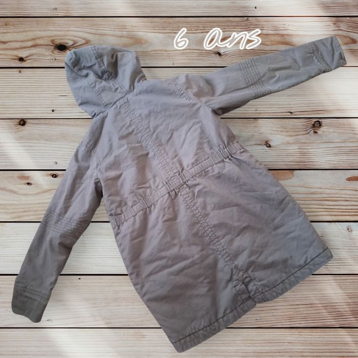 ❄️🩶🧥 Long manteau gris Okaïdi – Fille 6 ans 🧥🩶❄️ - photo numéro 2