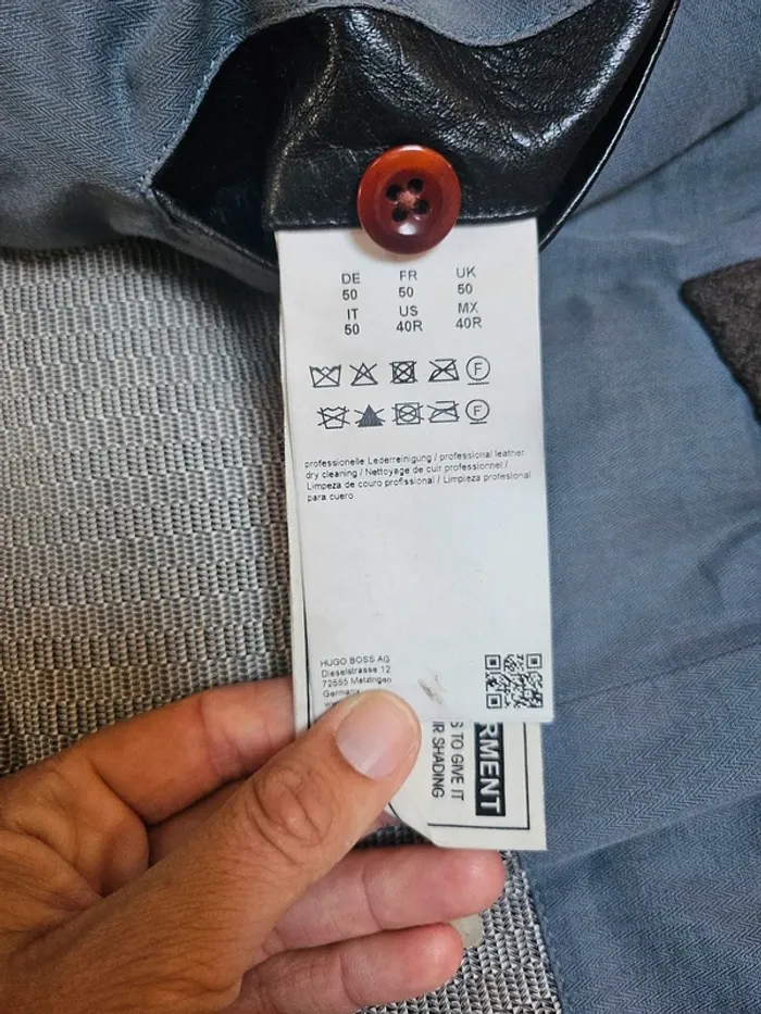 Veste cuir hugo boss - photo numéro 5
