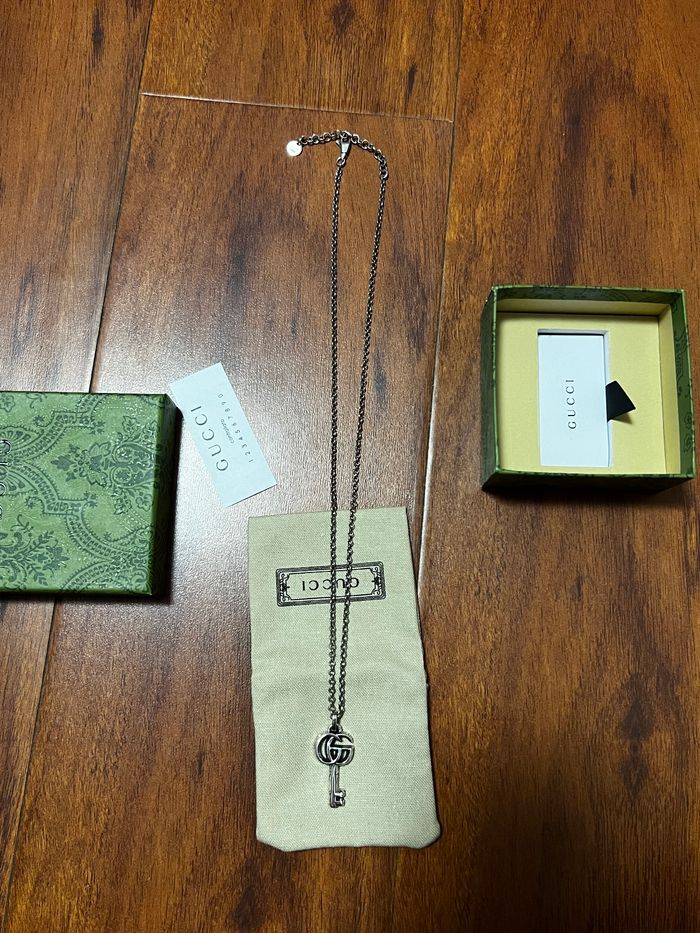 Collier Gucci en argent sterling (🔑) - photo numéro 4