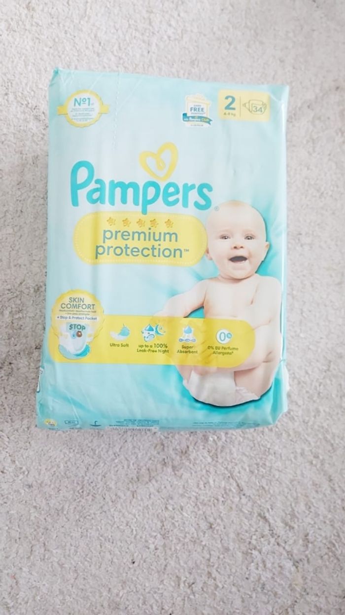 68 couches pampers taille 2 soit 2 paquets - photo numéro 2