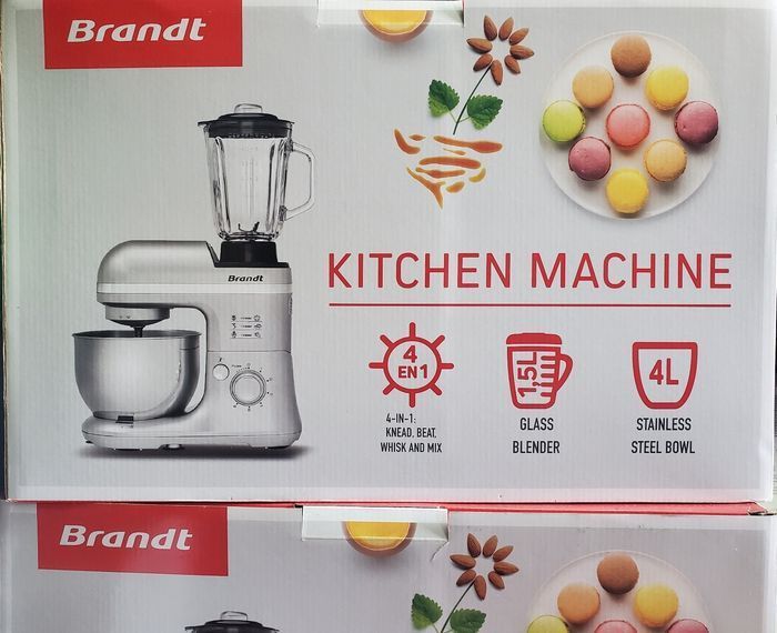 Robot Pâtissier Multifonction BRANDT KM650BS.