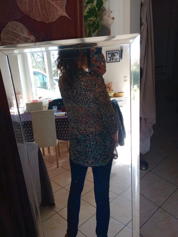 Blouse femme 38 fantaisie type voile c64 - photo numéro 6