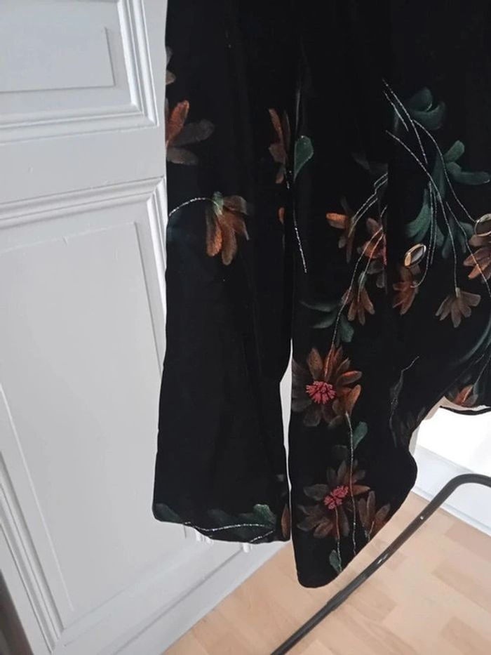 Veste en velours brodée - Vintage - photo numéro 3