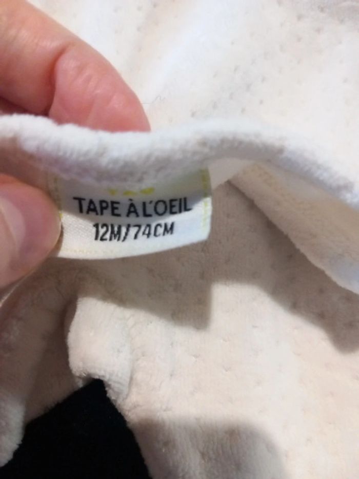 Pyjama taille 74cm 12mois tao - photo numéro 2