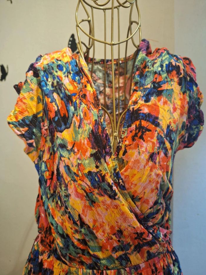 Robe asymétrique multicolore - photo numéro 2