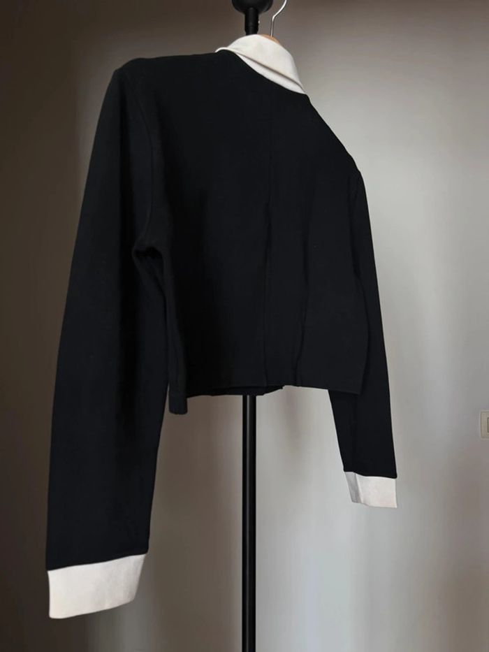 Veste crop vintage noir Morgane de toi - photo numéro 2