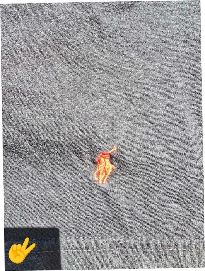 T-shirt Ralph Lauren M coupe col rond noir Homme Men tee58 - photo numéro 2