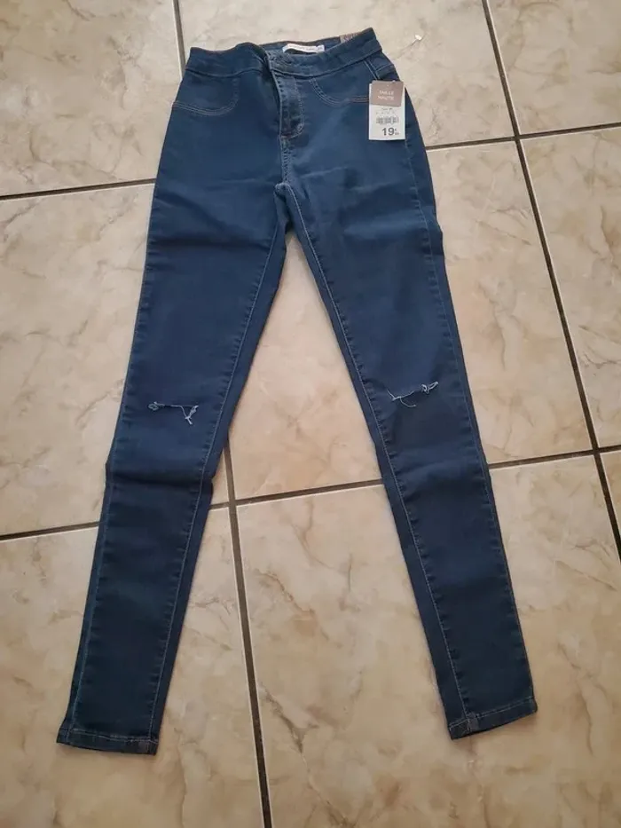 Jean tout neuf skinny taille haute Gemo Taille 34 - photo numéro 5